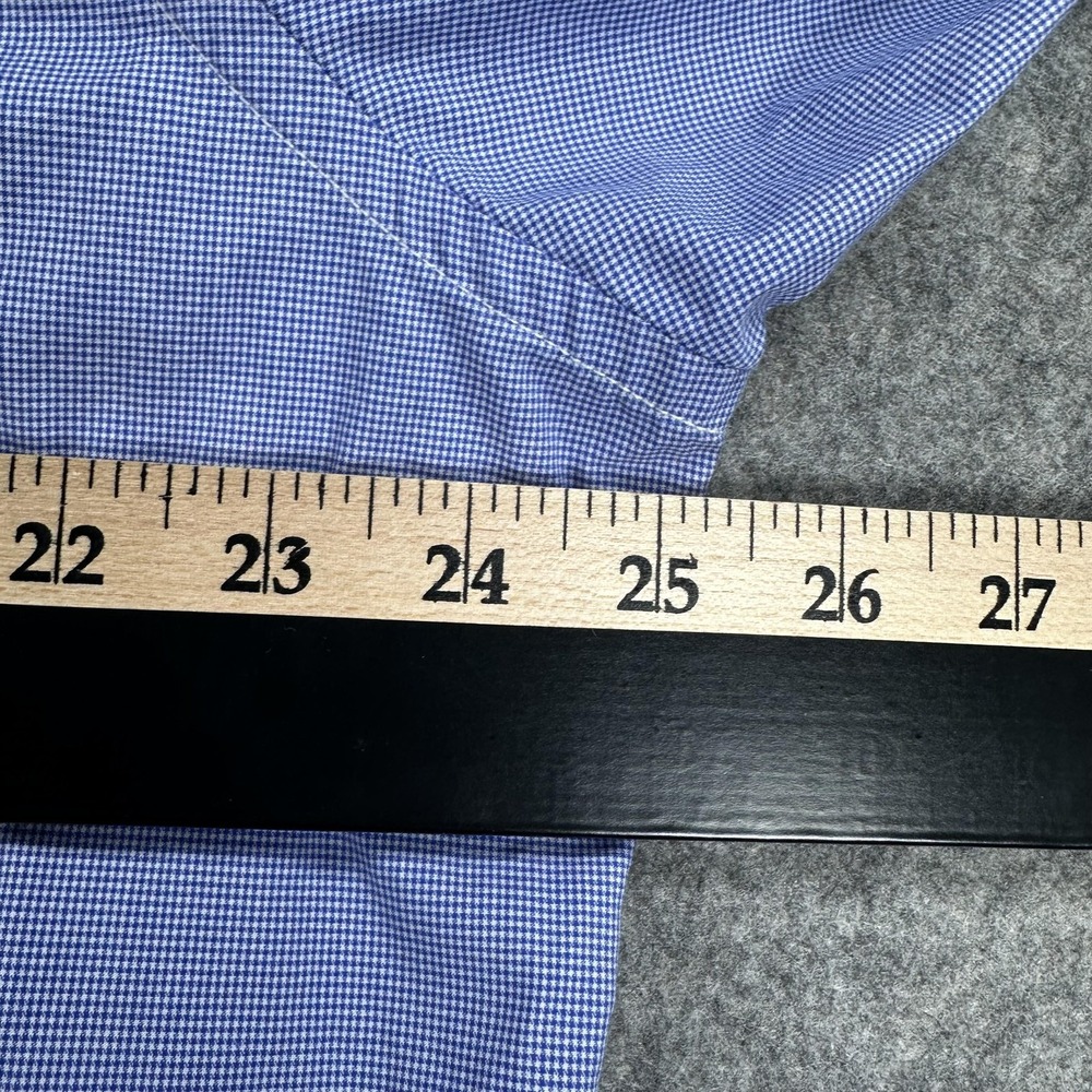 UNTUCKit Rossese Shirt Mens 2XL Blue Check Regular Fit Button Down Long Sleeve - Picture 7 of 15